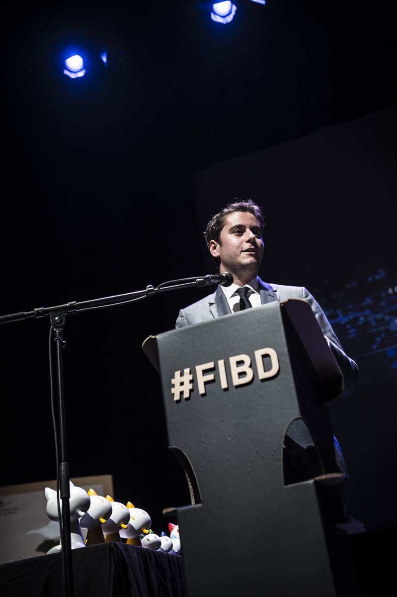 Cérémonie de remise des Prix Découvertes, Théâtre d'Angoulême. Gabriel Attal, secrétaire d'état auprès du ministre de l'éducation. Théâtre d'Angoulême.
