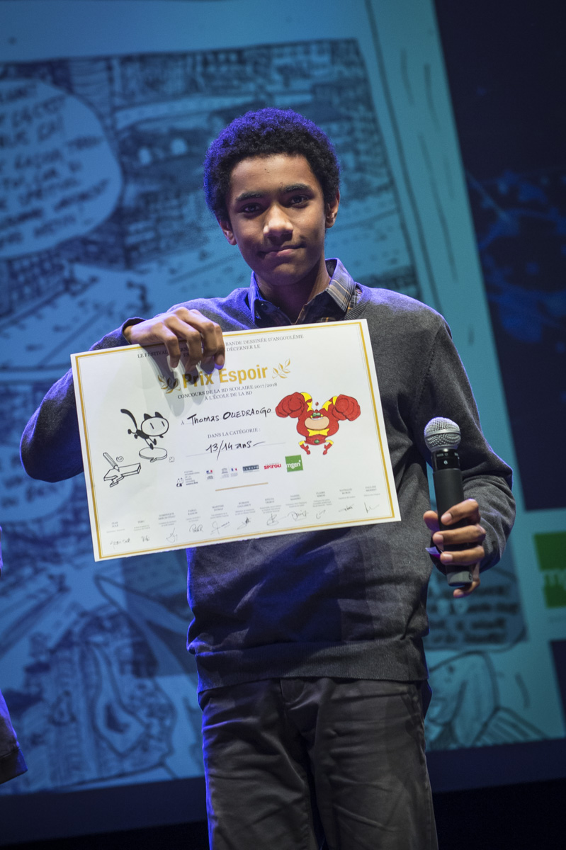Cérémonie de remise des Prix Découvertes. Thomas Ouedraogo