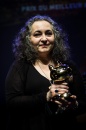 Cérémonie de Remise des Fauves. Emil Ferris, Fauve d'Or du FIBD 2019 pour 'Moi, ce que j'aime, c'est les monstres'. Théâtre d'Angoulême.