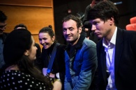 Cérémonie de Remise des Fauves, Théâtre d'Angoulême. Les membres du Grand Jury après la cérémonie.