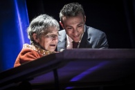 Cérémonie de remise des Prix Découvertes. Bernadette Després et Stéphane Beaujean. Théâtre d'Angoulême.