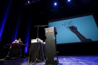 Cérémonie de remise des Prix Découvertes. Performance dessinée de Bernadette Després.