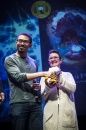 Cérémonie de remise des Prix Découvertes. Gijé pour 'La Boite à Musique'. Théâtre d'Angoulême.