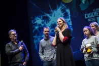 Cérémonie de remise des Prix Découvertes. Franck Thilliez, Dumont Yomgui et Drac
Jungle pour 'La Brigade des Cauchemars'. Théâtre d'Angoulême.