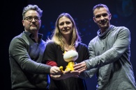 Cérémonie de remise des Prix Découvertes. Franck Thilliez, Dumont Yomgui et Drac
Jungle pour 'La Brigade des Cauchemars'. Théâtre d'Angoulême.